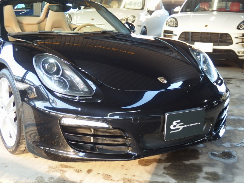 ポルシェ ボクスター 正規ディーラー車　左ハンドル　PDK　ボクスターS用19inアルミ　スポーツエグゾースト　シートヒーター　純正メモリーナビ 中古車