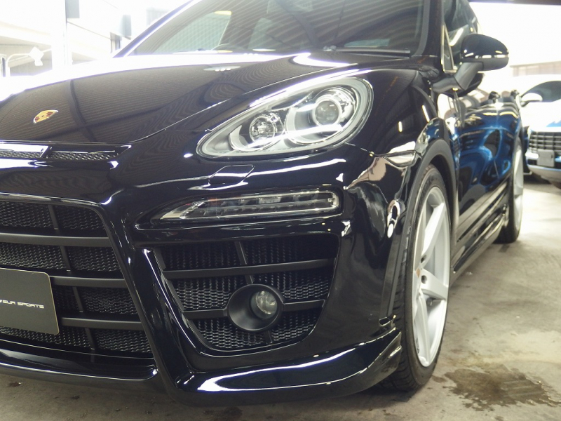 ポルシェ カイエン EUR-GTフルエアロ　正規ディーラー車　ESダウンサス　社外22インチアルミ　キャリパーペイント　 中古車