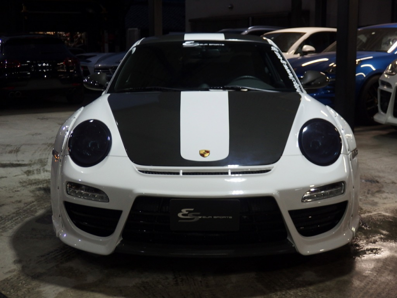 ポルシェ 911(Type997) カレラ EUR-GTRワイドボディキット※公認取得済み KWフロントリフター付き車高調 可変バルブ付きESスポーツマフラー IPEエキマニ 中古車