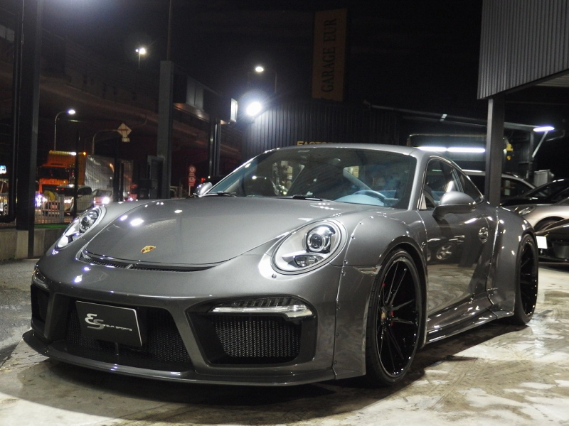 ポルシェ 911(Type991) カレラ 左ハンドル EUR-GTRワイドボディ NAモデル ES可変バルブマフラー 中古車