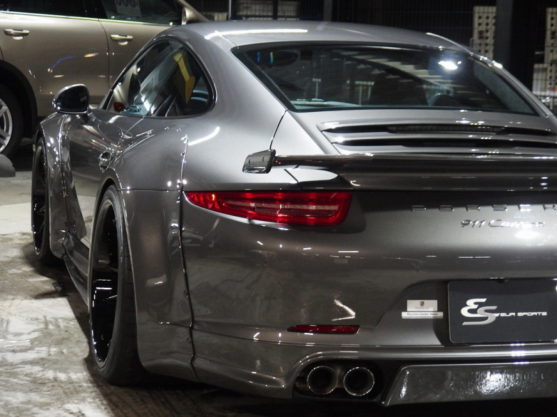 ポルシェ 911(Type991) カレラ 左ハンドル EUR-GTRワイドボディ NAモデル ES可変バルブマフラー 中古車