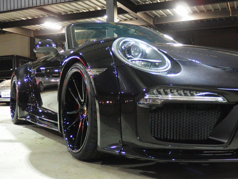 ポルシェ 911(Type991) カレラS カブリオレ EUR-GTRワイドボディ 専用21inアルミ ES可変バルブマフラー 中古車
