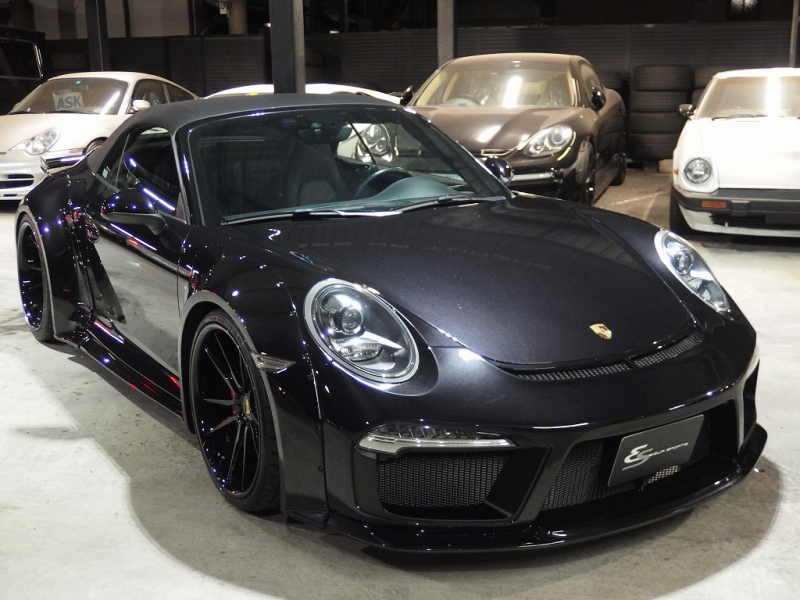 ポルシェ 911(Type991) カレラS カブリオレ EUR-GTRワイドボディ 専用21inアルミ ES可変バルブマフラー 中古車