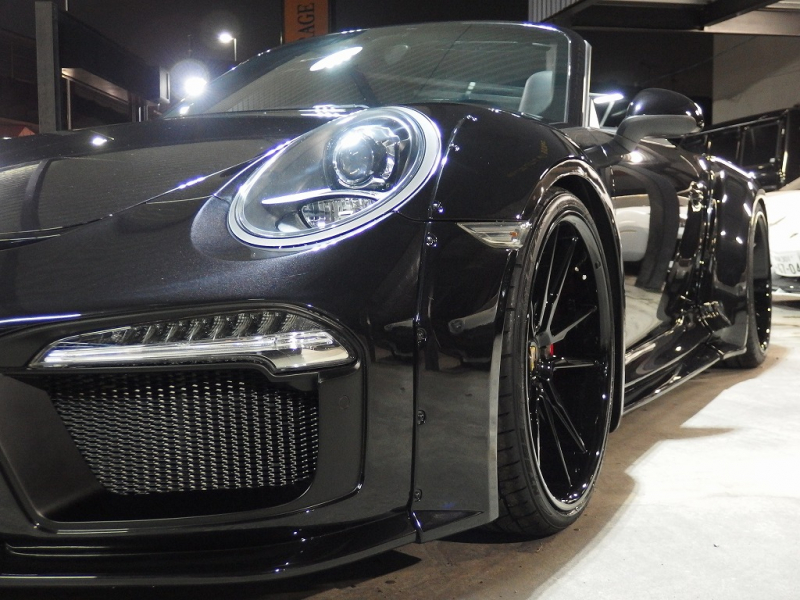 ポルシェ 911(Type991) カレラS カブリオレ EUR-GTRワイドボディ 専用21inアルミ ES可変バルブマフラー 中古車