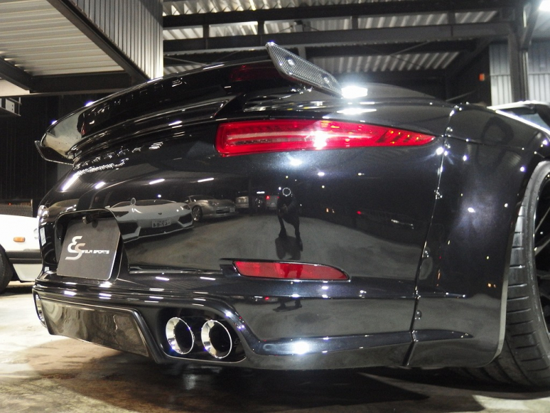 ポルシェ 911(Type991) カレラS カブリオレ EUR-GTRワイドボディ 専用21inアルミ ES可変バルブマフラー 中古車
