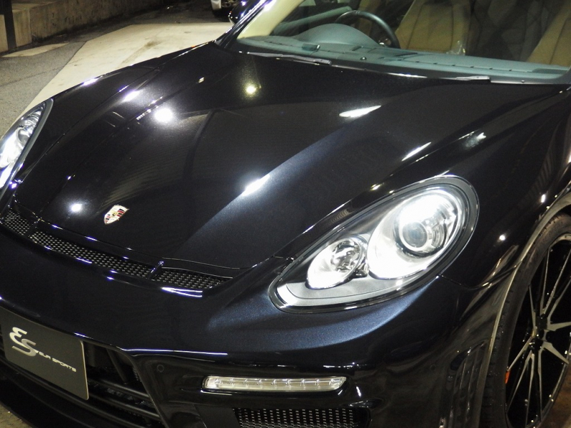 ポルシェ パナメーラ 正規ディーラー車 右ハンドル EUR-GTエアロ 22inアルミ　ESダウンサス　前後シートヒーター 中古車