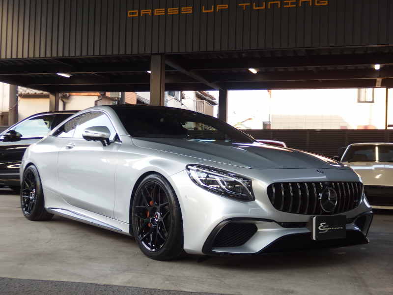 メルセデスベンツ&nbsp;Sクラス&nbsp;S550クーペ　後期63ルック　後期テールレンズ　社外20inアルミ　ローダウン  パノラマガラスルーフ　ブルメスター&nbsp;中古車