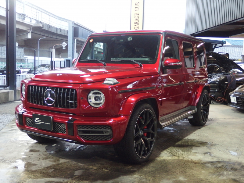 AMG Gクラス G63 AMGレザーエクスクルーシブパッケージ　左ハンドル　WALD24inアルミ　アイバッハダウンサス　電動サイドステップ　 中古車