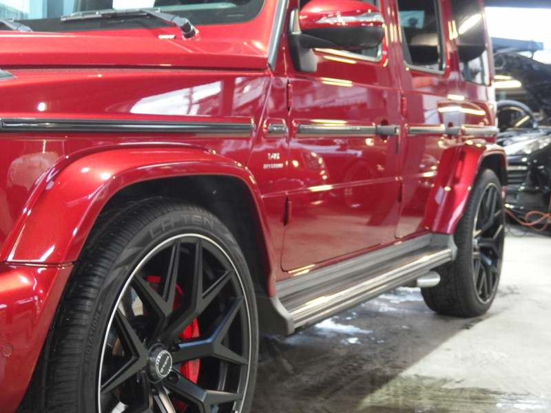 AMG Gクラス G63 AMGレザーエクスクルーシブパッケージ　左ハンドル　WALD24inアルミ　アイバッハダウンサス　電動サイドステップ　 中古車