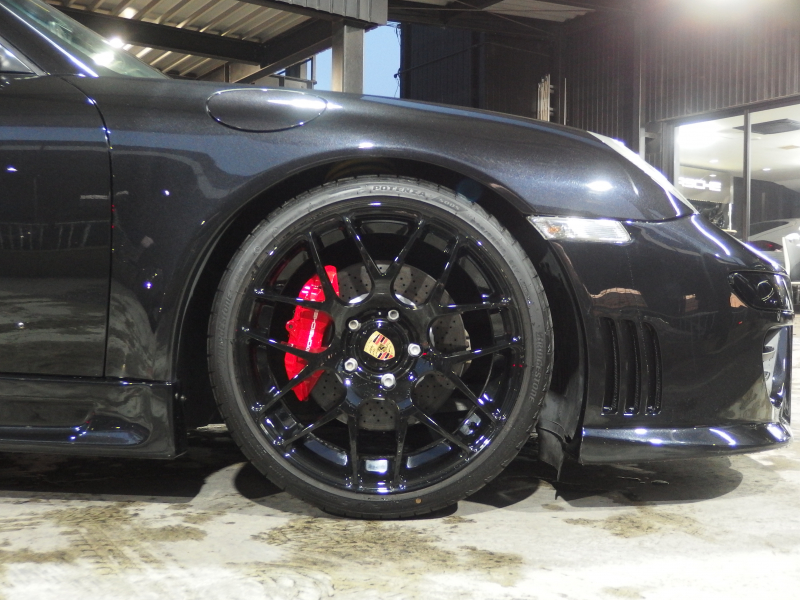 ポルシェ 911(Type997) カレラS 右ハンドル　正規ディーラー車　サンルーフ　EUR-GTエアロ　ESダウンサス　ESスポーツマフラー　社外19inアルミ 中古車