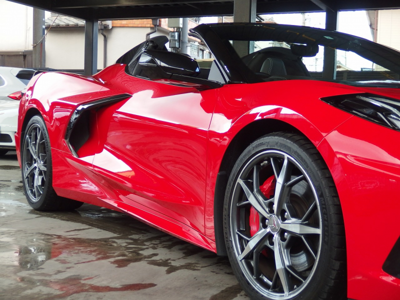 シボレー&nbsp;コルベット&nbsp;コンバーチブル　正規ディーラー車　走行5千km　フロントリフター　純正アルミホイール&nbsp;中古車