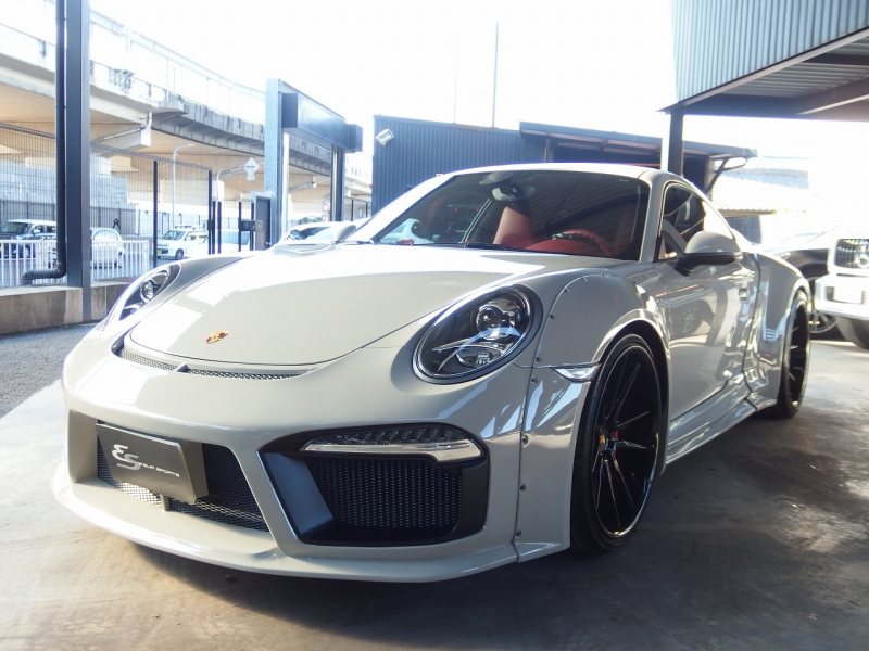 ポルシェ&nbsp;911(Type991.1)&nbsp;カレラS　左ハンドル　EUR-GTRワイドボディキット　ES21inアルミ　オールペイント&nbsp;中古車