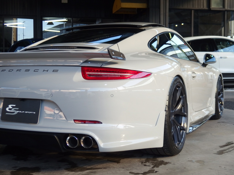 ポルシェ&nbsp;911(Type911)&nbsp;PDK　右ハンドル　EUR-GTフルエアロ　ES可変マフラー　BCフォージドアルミホイール　KW車高調&nbsp;中古車