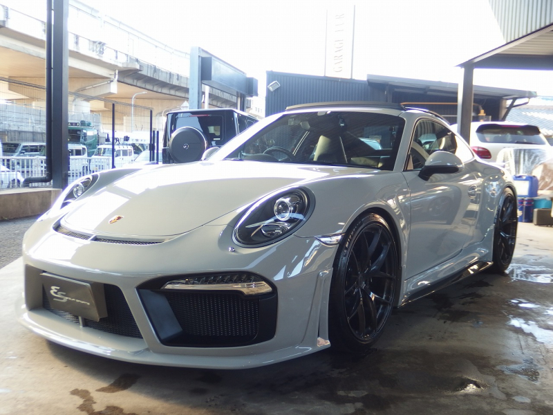 ポルシェ&nbsp;911(Type911)&nbsp;PDK　右ハンドル　EUR-GTフルエアロ　ES可変マフラー　BCフォージドアルミホイール　KW車高調&nbsp;中古車