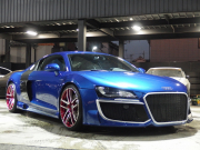 アウディ&nbsp;R8&nbsp;V10 5.2L FSIクワトロ 正規ディーラー車 左ハンドル 社外フルエアロ AVS20inアルミ&nbsp;中古車