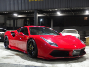 フェラーリ 488GTB F1 DCT 左ハンドル  ESスポーツマフラー ESアルミホイール ESエアロニウム 中古車