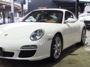 ポルシェ 911(Type997) カレラ 後期モデル 正規ディーラー車 左ハンドル スポーツクロノPKG PASM テラコッタレザーインテリア シートヒーター 中古車