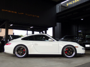 ポルシェ 911(Type997) カレラ4S  正規ディーラー車 Tip-s 左ハンドル スポーツクロノPKG  PASM ESスポーツマフラー ES3-19inアルミ ESローダウンサス 社外カーボンリップ 中古車