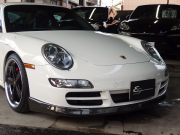 ポルシェ 911(Type997) カレラ4S  正規ディーラー車 Tip-s 左ハンドル スポーツクロノPKG  PASM ESスポーツマフラー ES3-19inアルミ ESローダウンサス 社外カーボンリップ 中古車