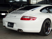 ポルシェ 911(Type997) カレラ4S  正規ディーラー車 Tip-s 左ハンドル スポーツクロノPKG  PASM ESスポーツマフラー ES3-19inアルミ ESローダウンサス 社外カーボンリップ 中古車