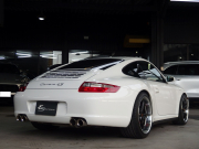 ポルシェ 911(Type997) カレラ4S  正規ディーラー車 Tip-s 左ハンドル スポーツクロノPKG  PASM ESスポーツマフラー ES3-19inアルミ ESローダウンサス 社外カーボンリップ 中古車