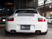 ポルシェ 911(Type997) カレラ4S  正規ディーラー車 Tip-s 左ハンドル スポーツクロノPKG  PASM ESスポーツマフラー ES3-19inアルミ ESローダウンサス 社外カーボンリップ 中古車