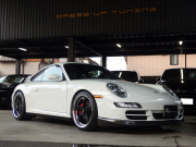 ポルシェ 911(Type997) カレラ4S  正規ディーラー車 Tip-s 左ハンドル スポーツクロノPKG  PASM ESスポーツマフラー ES3-19inアルミ ESローダウンサス 社外カーボンリップ 中古車