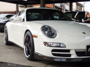 ポルシェ 911(Type997) カレラ4S  正規ディーラー車 Tip-s 左ハンドル スポーツクロノPKG  PASM ESスポーツマフラー ES3-19inアルミ ESローダウンサス 社外カーボンリップ 中古車