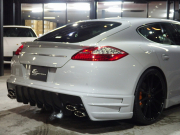 ポルシェ パナメーラ 正規ディーラー車 右ハンドル PDK EUR-GTエアロ ES9-22inアルミ ESスポーツマフラー ESローダウンサス PASM PDLS パークトロニック HDDナビ 中古車