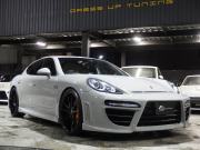 ポルシェ パナメーラ 正規ディーラー車 右ハンドル PDK EUR-GTエアロ ES9-22inアルミ ESスポーツマフラー ESローダウンサス PASM PDLS パークトロニック HDDナビ 中古車