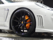 ポルシェ パナメーラ 正規ディーラー車 右ハンドル PDK EUR-GTエアロ ES9-22inアルミ ESスポーツマフラー ESローダウンサス PASM PDLS パークトロニック HDDナビ 中古車