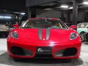 フェラーリ&nbsp;F430&nbsp;正規ディーラー車 F1 左ハンドル 19inアルミ 社外リアウィング カーボンインテリアパネル ベージュレザーシート シートヒーター&nbsp;中古車