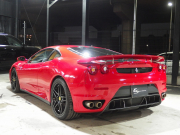 フェラーリ&nbsp;F430&nbsp;正規ディーラー車 F1 左ハンドル 19inアルミ 社外リアウィング カーボンインテリアパネル ベージュレザーシート シートヒーター&nbsp;中古車