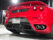 フェラーリ&nbsp;F430&nbsp;正規ディーラー車 F1 左ハンドル 19inアルミ 社外リアウィング カーボンインテリアパネル ベージュレザーシート シートヒーター&nbsp;中古車