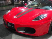 フェラーリ&nbsp;F430&nbsp;正規ディーラー車 F1 左ハンドル 19inアルミ 社外リアウィング カーボンインテリアパネル ベージュレザーシート シートヒーター&nbsp;中古車