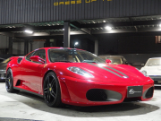 フェラーリ&nbsp;F430&nbsp;正規ディーラー車 F1 左ハンドル 19inアルミ 社外リアウィング カーボンインテリアパネル ベージュレザーシート シートヒーター&nbsp;中古車