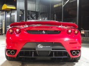 フェラーリ&nbsp;F430&nbsp;正規ディーラー車 F1 左ハンドル 19inアルミ 社外リアウィング カーボンインテリアパネル ベージュレザーシート シートヒーター&nbsp;中古車