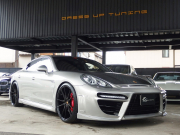ポルシェ パナメーラ パナメーラS 正規ディーラー車 左ハンドル EUR-GTエアロ 22inアルミ エアサス パワクラマフラー 中古車