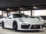 ポルシェ&nbsp;911(Type991)&nbsp;カレラ 右ハンドル  スポクロPKG EUR-GTエアロ ES8-22inアルミ ESダウンサス レザーインテリア サンルーフ スポーツシート&nbsp;中古車