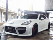 ポルシェ パナメーラ 4S 正規ディーラー車 左ハンドル EUR-GTエアロ ES9-22AW エアサス PASM スポーツエキゾースト オールペイント 中古車