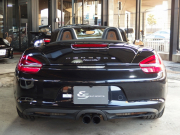 ポルシェ ボクスター 正規ディーラー車　左ハンドル　PDK　ボクスターS用19inアルミ　スポーツエグゾースト　シートヒーター　純正メモリーナビ 中古車