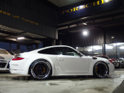 ポルシェ 911(Type997) カレラ EUR-GTRワイドボディキット※公認取得済み KWフロントリフター付き車高調 可変バルブ付きESスポーツマフラー IPEエキマニ 中古車