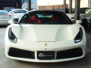 フェラーリ 488GTB レッドレザーシート　LEDカーボンコンビステアリング　純正マフラー可変バルブリモコン　 中古車