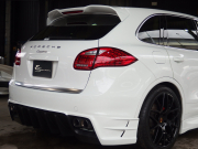 ポルシェ カイエン 2014年モデル　ベース　EUR-GTエアロ　ES22inアルミ　ESダウンサス　ESスポーツマフラー　 中古車