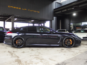 ポルシェ パナメーラ 後期 EUR-GTエアロ ES22インチアルミ ESスポーツマフラー ESダウンサス 正規ディーラー車 ベージュ×ブラックレザー 中古車