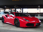 フェラーリ 488GTB 新車並行　ロベルタフロントリフター　フォージーアート21/22インチアルミ　ES可変バルブマフラー　ESエアロニウム（F /Sカナード） 中古車