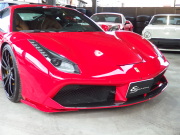 フェラーリ 488GTB 新車並行　ロベルタフロントリフター　フォージーアート21/22インチアルミ　ES可変バルブマフラー　ESエアロニウム（F /Sカナード） 中古車