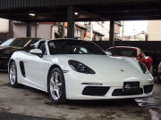 ポルシェ&nbsp;718 ボクスター&nbsp;スポーツクロノパッケージ　正規ディーラー車　右ハンドル　シートヒーター  オートエアコン　純正ナビ　社外地デジチューナー&nbsp;中古車