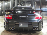 ポルシェ 911(Type997) カレラS 右ハンドル　正規ディーラー車　サンルーフ　EUR-GTエアロ　ESダウンサス　ESスポーツマフラー　社外19inアルミ 中古車