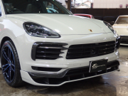 ポルシェ カイエン スポーツクロノパッケージ　EUR-GTエアロ　社外22in クレヨンオールペイント　エントリードライブ  CarPlay エアサス 中古車